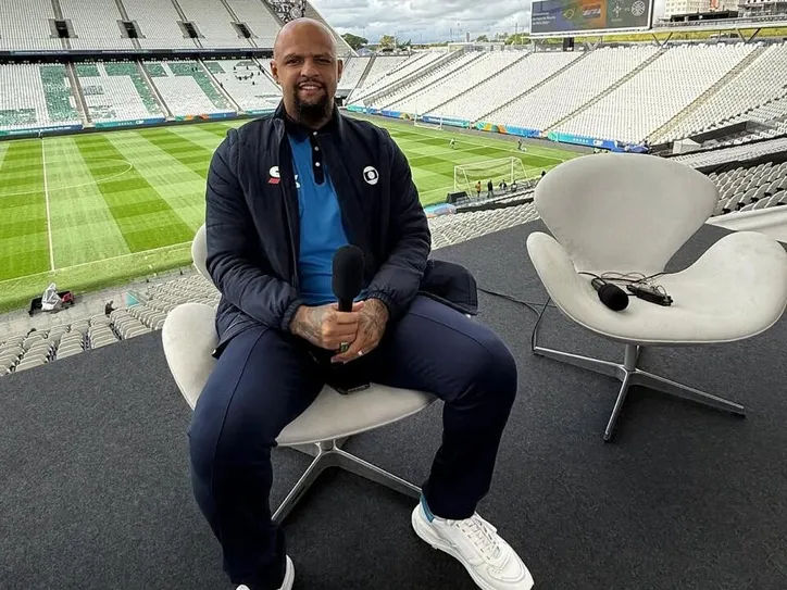 Felipe Melo, ex-volante e atualmente comentarista