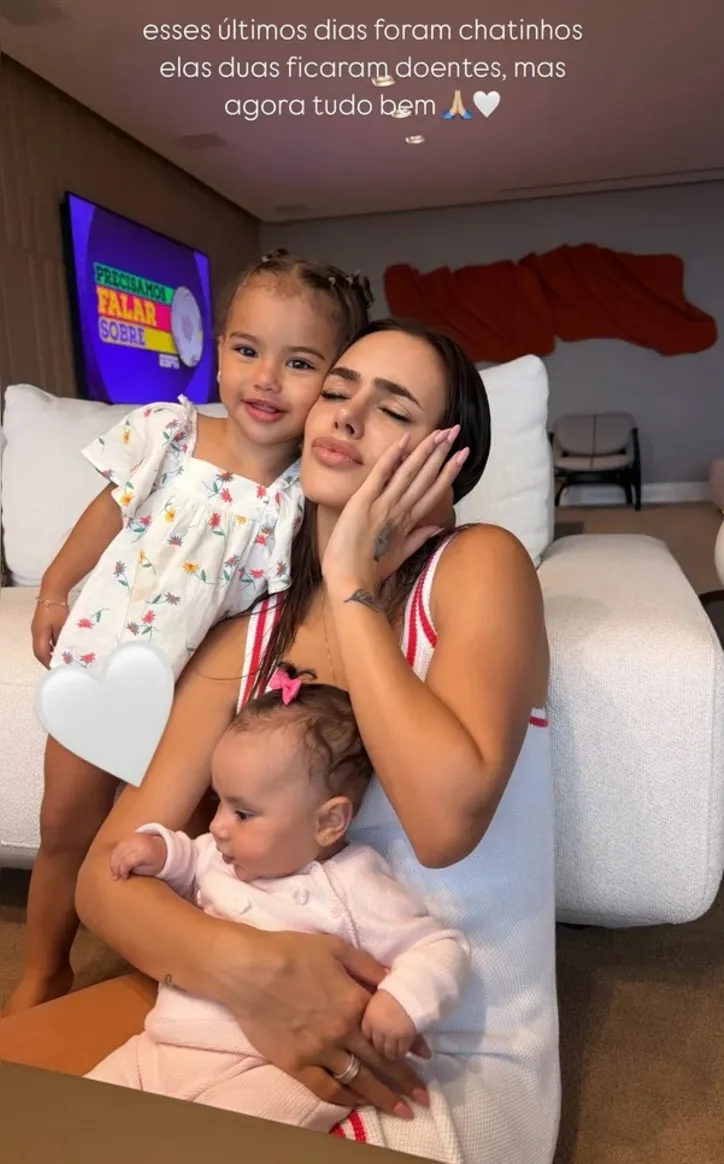 Desabafo de Bruna sobre as filhas