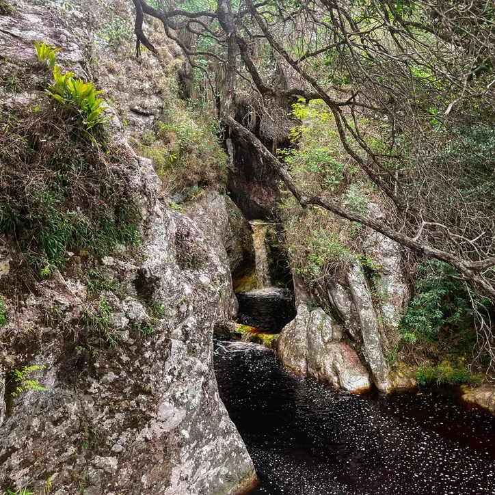 Poço da Geladeira, acima da Cachoeira da Arapongas