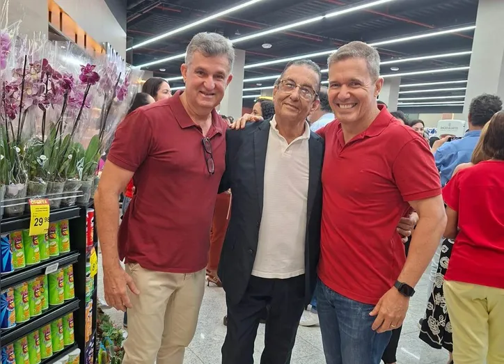 Marcelo Lima, João Neves e João Andrade em dia de celebração
