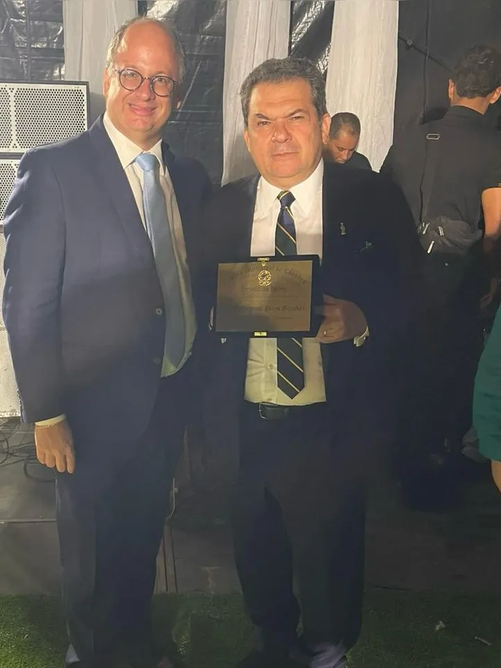 Juiz Federal João Paulo Pirôpo de Abreu com o ministro do STJ, Carlos Pires Brandão
