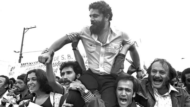 Lula durante greve no ABC