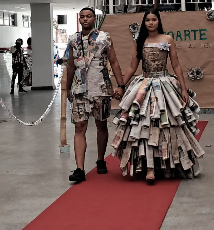 Desfile de moda sustentável