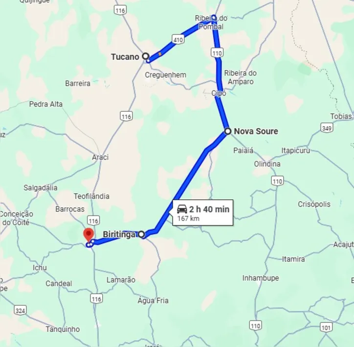 Imagem ilustrativa da imagem Pista cede e trecho da BR 116 é interditado na Bahia