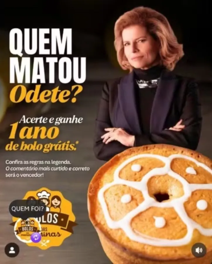 Imagem ilustrativa da imagem Quem matou Odete? Estabelecimentos da Bahia vão premiar quem acertar