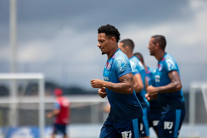 Ratão durante treino do Bahia no CT Evaristo de Macedo