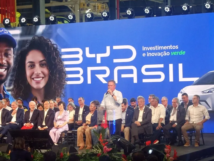 Rui Costa na inauguração da BYD