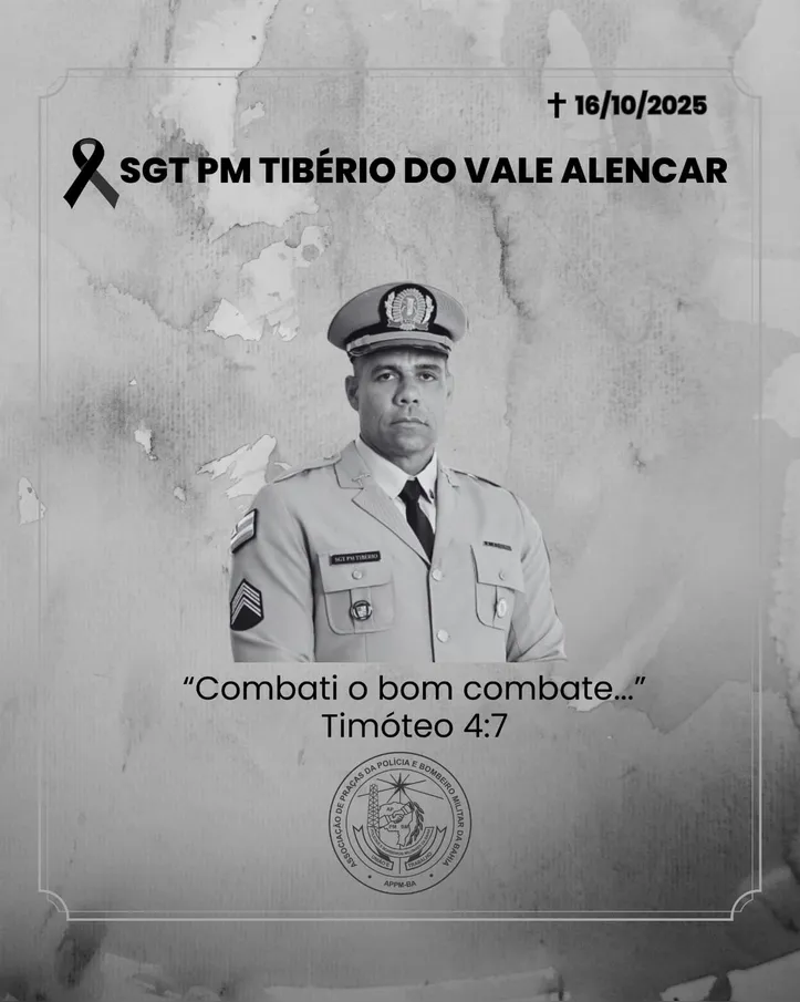 Tibério se formou sargento, na última terça-feira, 14