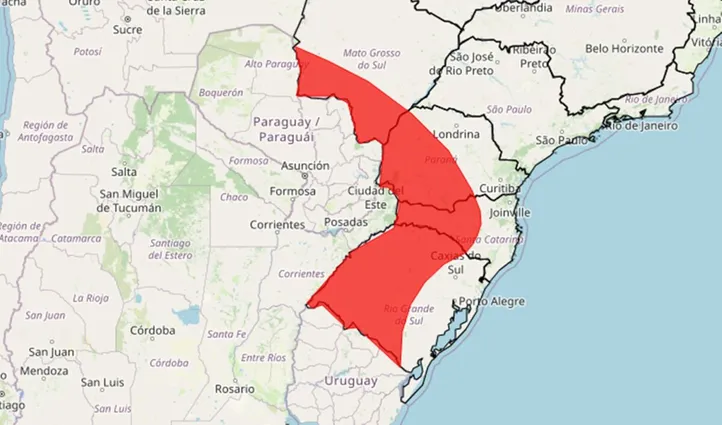 Imagem ilustrativa da imagem Tempestades extremas: quatro estados entram em alerta vermelho