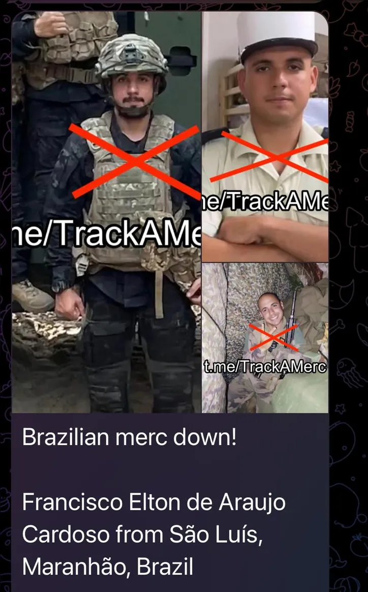Francisco foi mais um brasileiro que morreu defendendo o país alheio