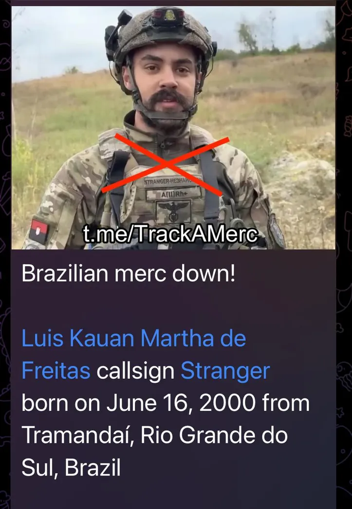 Brasileiro morto pelos russos