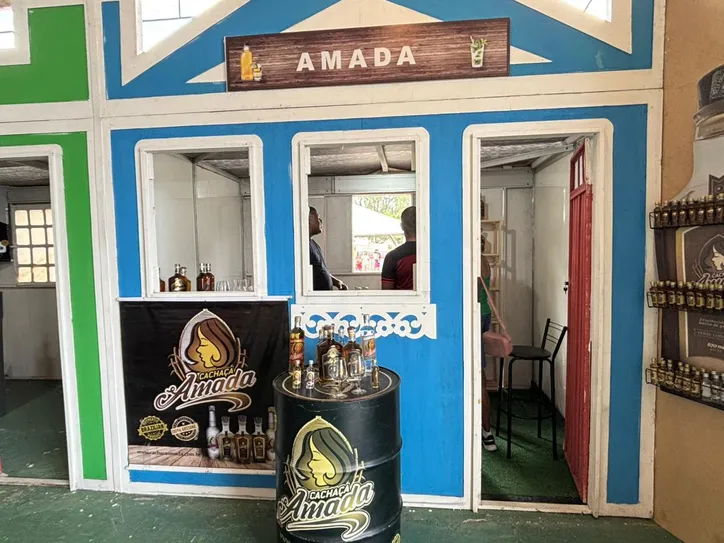 Estande da Cachaça Amada, de Dias D'ávila