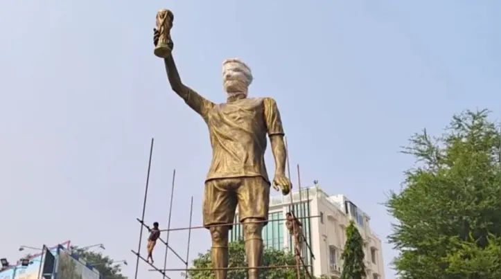 Estátua de Messi na Índia