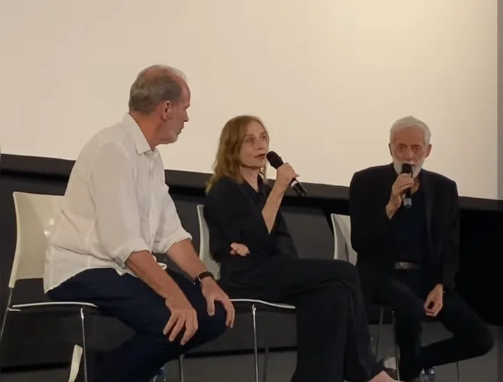 A atriz francesa Isabelle Huppert no Glauber Rocha