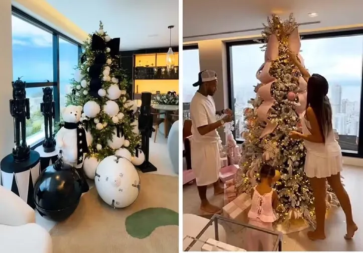 Imagem ilustrativa da imagem De Neymar a Virginia: confira as decorações de natal dos famosos