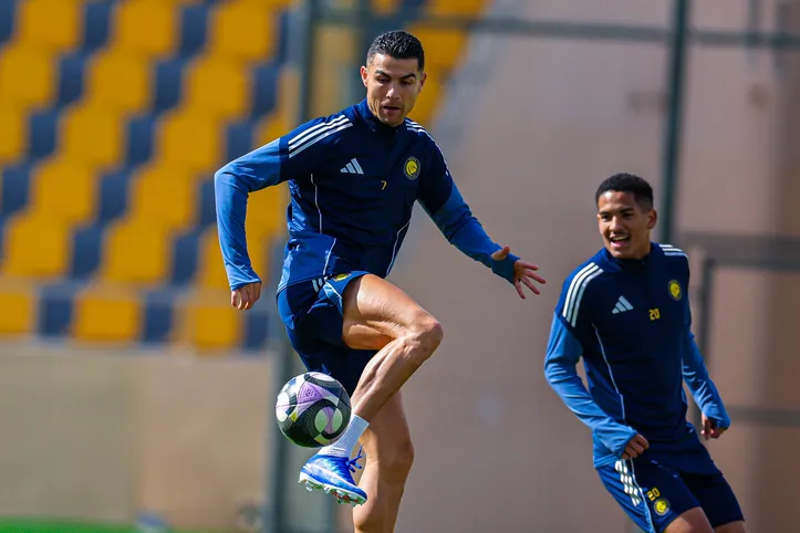 Cristiano Ronaldo em treino