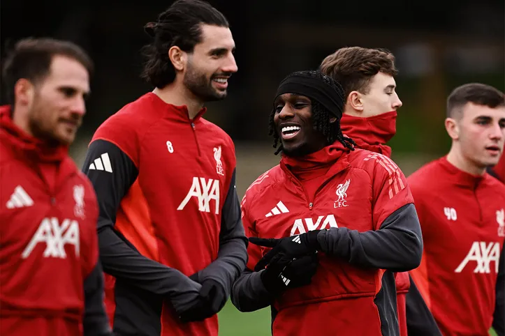 Treinamento do time do Liverpool