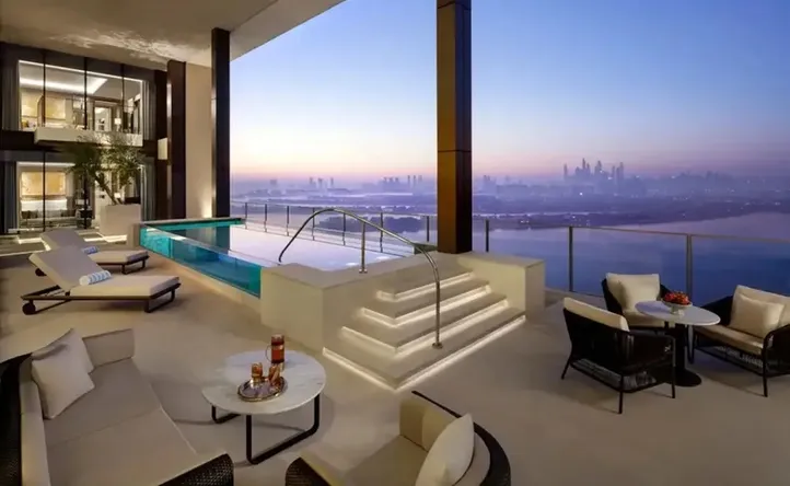 Uma das suítes do hotel