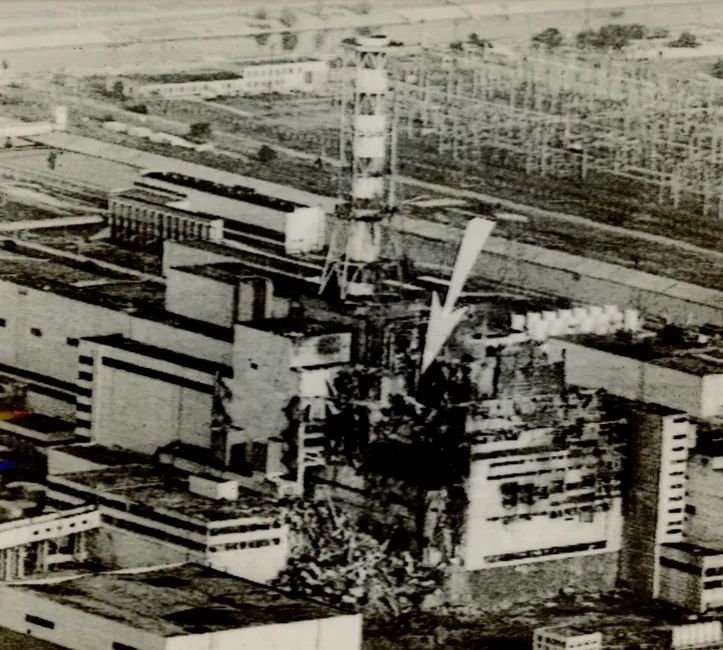 Acidente no reator da Usina Nuclear de Chernobyl em abril de 1986