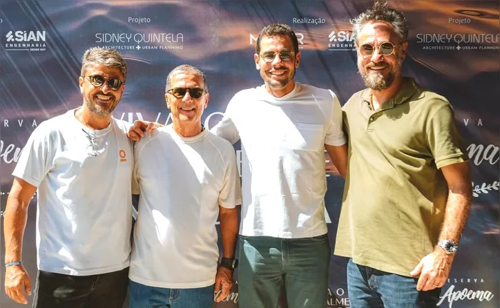 André Portela, Luis Siqueira, Gabriel Costa e Sidney Quintela