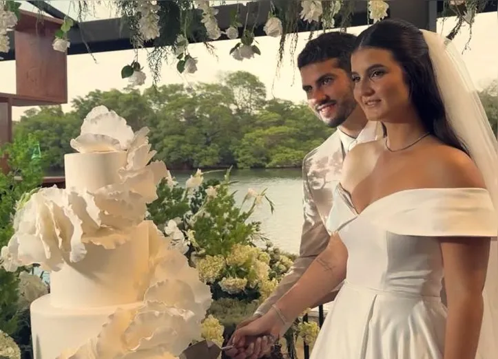 Luiza e Augusto no dia do `sim´