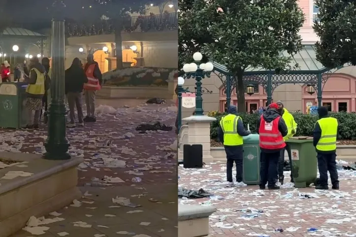 Vídeos mostram lixo espalhado após greve de funcionários