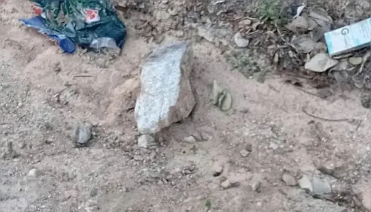 Pedra usada no crime