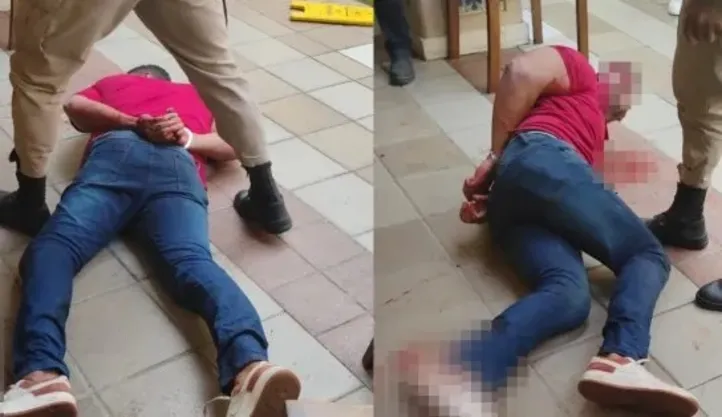 Carlos foi preso em flagrante logo após tentar matar Cristiane