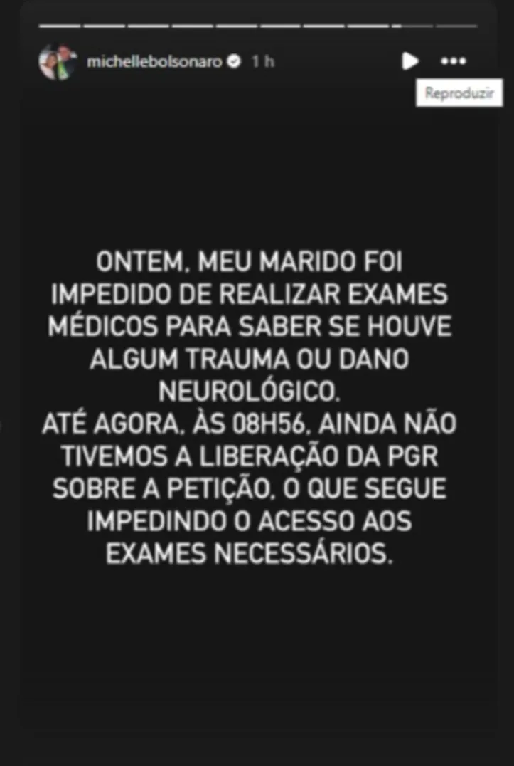 Ex-primeira-dama faz apelo nas redes sociais