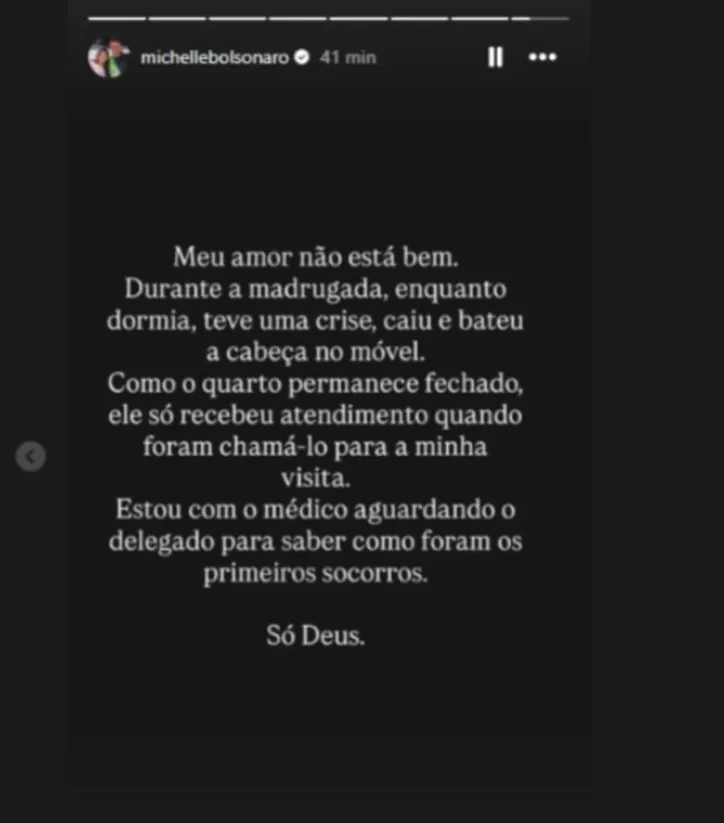 Posicionamento de Michelle Bolsonaro nas redes sociais