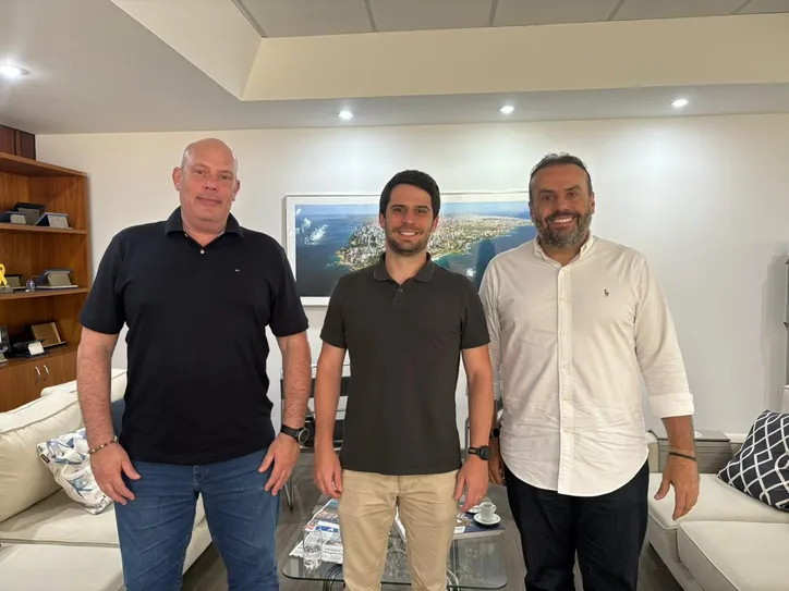 Cadu Rodrigues, Pietro Reckman e James Egan Junior