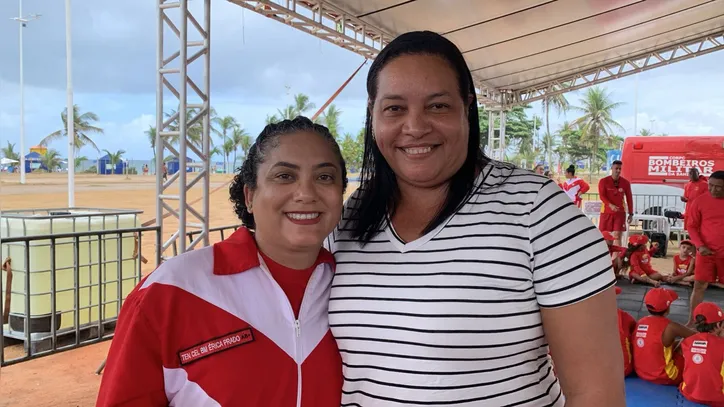 Tenente-coronel PM Érica Prado e Tereza Cristina