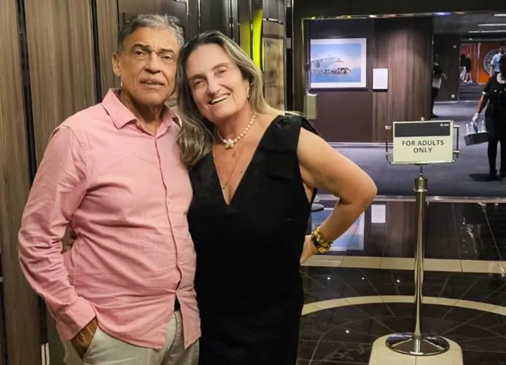 Washington e Carla em viagem pelos Emirados Árabes