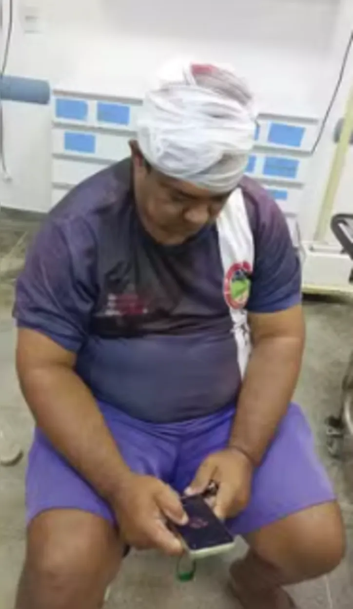 Brigadista atingido com golpe de facão na cabeça