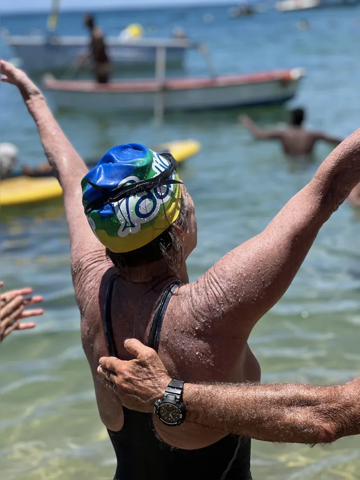 Desirée enfrentou correntezas, chuva e o próprio limite físico