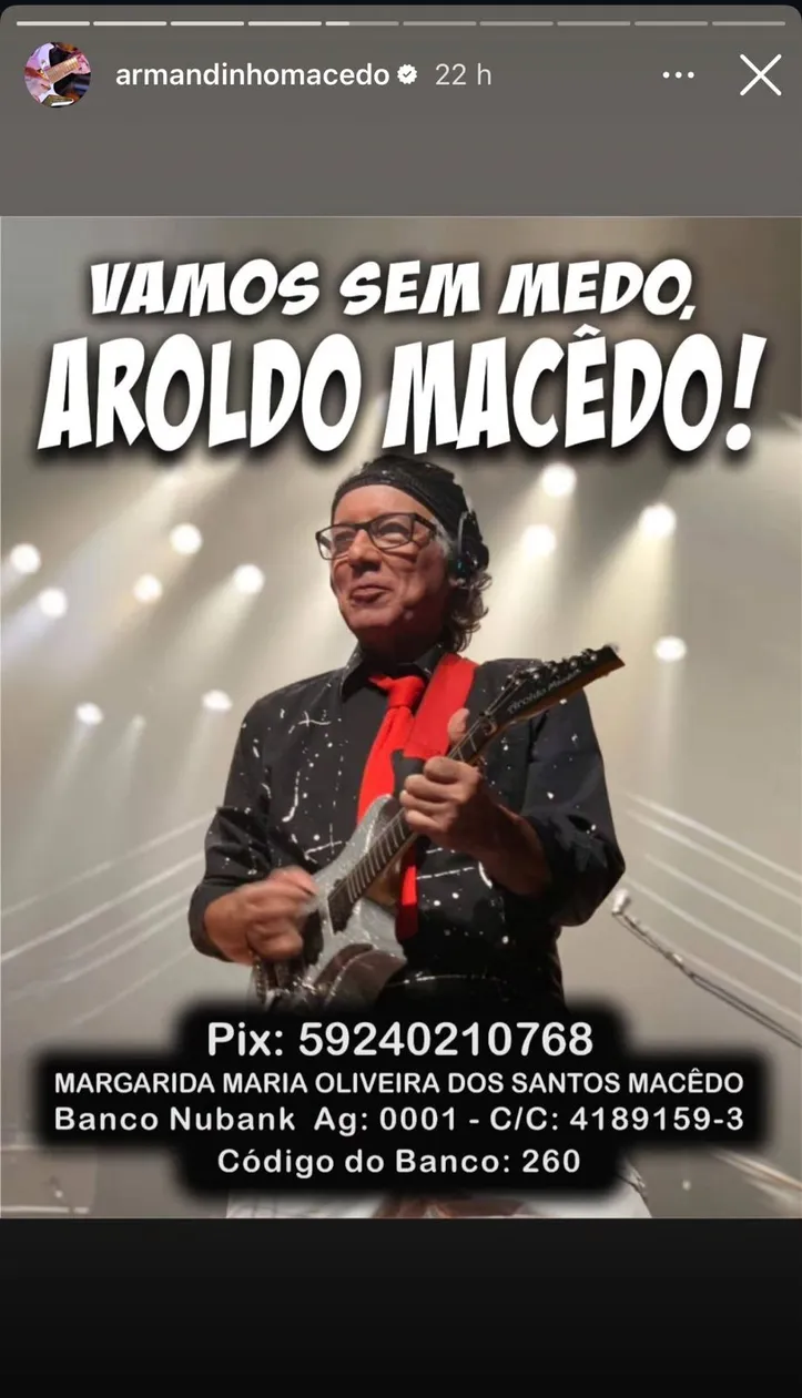 Post de Armandinho no Instagram