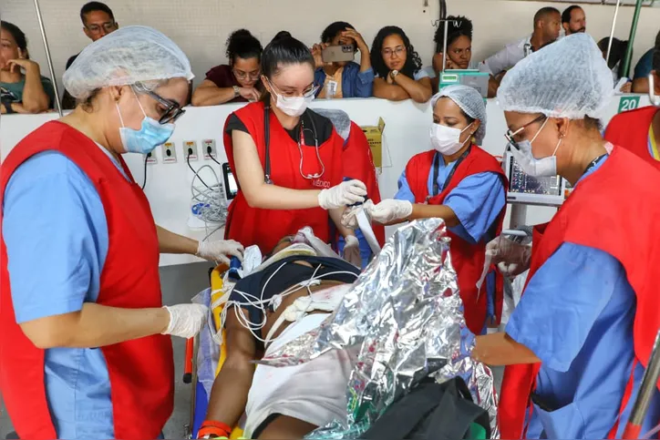 Sesab faz simulação para situações de emergência durnate o Carnaval