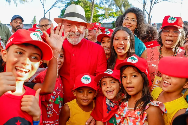 Lula no evento do MST