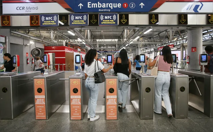 Embarque do metrô de Salvador