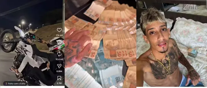 Influenciador digital Thiago Henrique dos Reis Pedra, conhecido nas redes sociais como Drake de BH