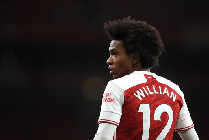 Willian em campo pelo Arsenal