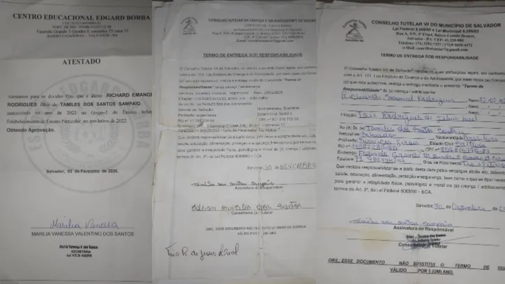 Tamiles guarda todos os documentos da guarda compartilhada
