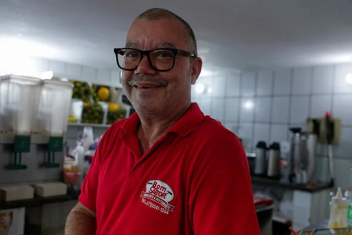 Geonélio Amorim, 50, dono da Lanchonete e Restaurante Bom Sabor