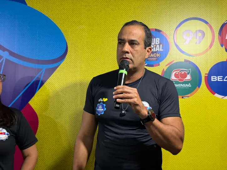 Prefeito Bruno Reis (União) durante coletiva de imprensa