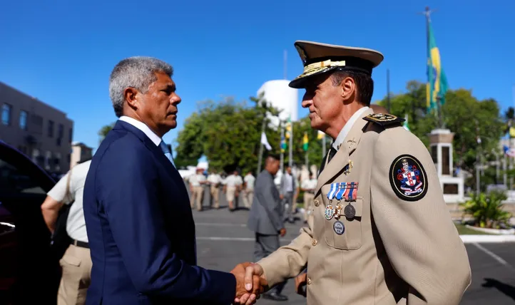 Governador Jerônimo Rodrigues e Comandante-geral da PM, Antônio Carlos
