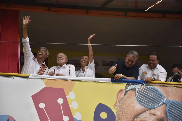 Jerônimo Rodrigues, Lula, Janja, Rui Costa e Geraldo Jr.