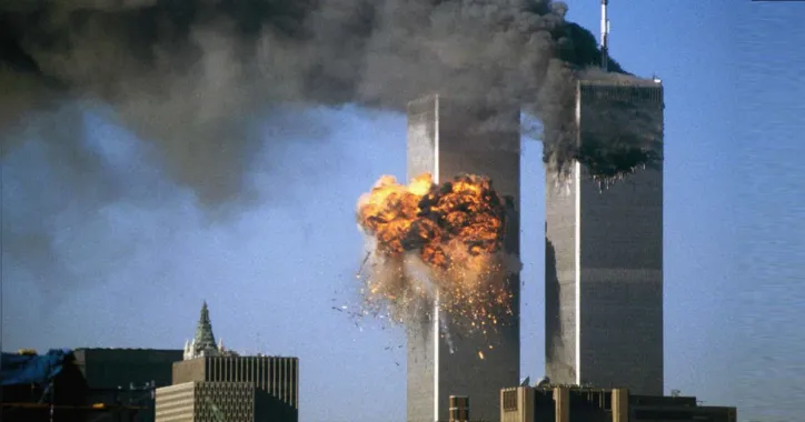 As Torres Gêmeas, alvo do ataque terrorista de 11 de setembro de 2001