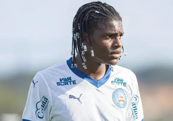 Imagem ilustrativa da imagem Joia do Bahia cai com o Brasil, mas segue fora no Brasileirão; entenda