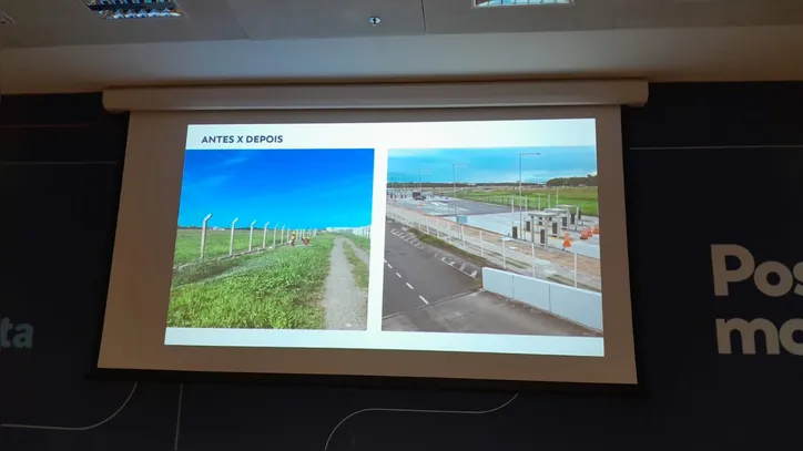 Antes e depois das obras