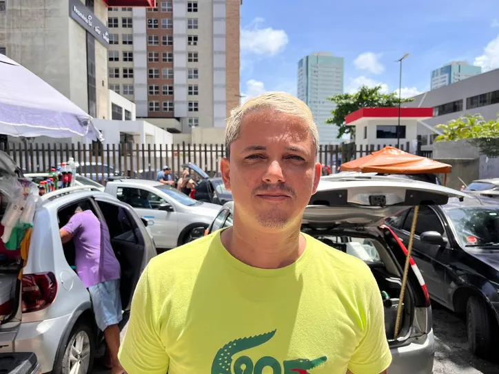 Alan, vendedor de marmitas de lasanha